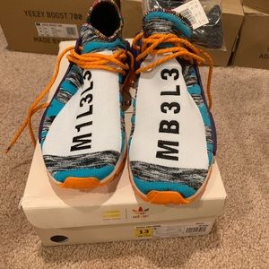 size 13 Adidas x Pharrell Williams NMD solar HU
